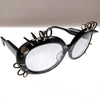 Black Ink (Matt)(Acetate) with Rings and Studs<br>ブラックインク(マット)(アセテート製)・リングスタッズ付き