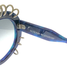 Blue Flashback (Matt)(Acetate) with Rings and Studs<br>ブルーフラッシュバック(マット)(アセテート製)・リングスタッズ付き