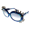 Blue Flashback (Matt)(Acetate) with Rings and Studs<br>ブルーフラッシュバック(マット)(アセテート製)・リングスタッズ付き